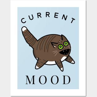 Current Mood Cat (Small Print) Posters and Art